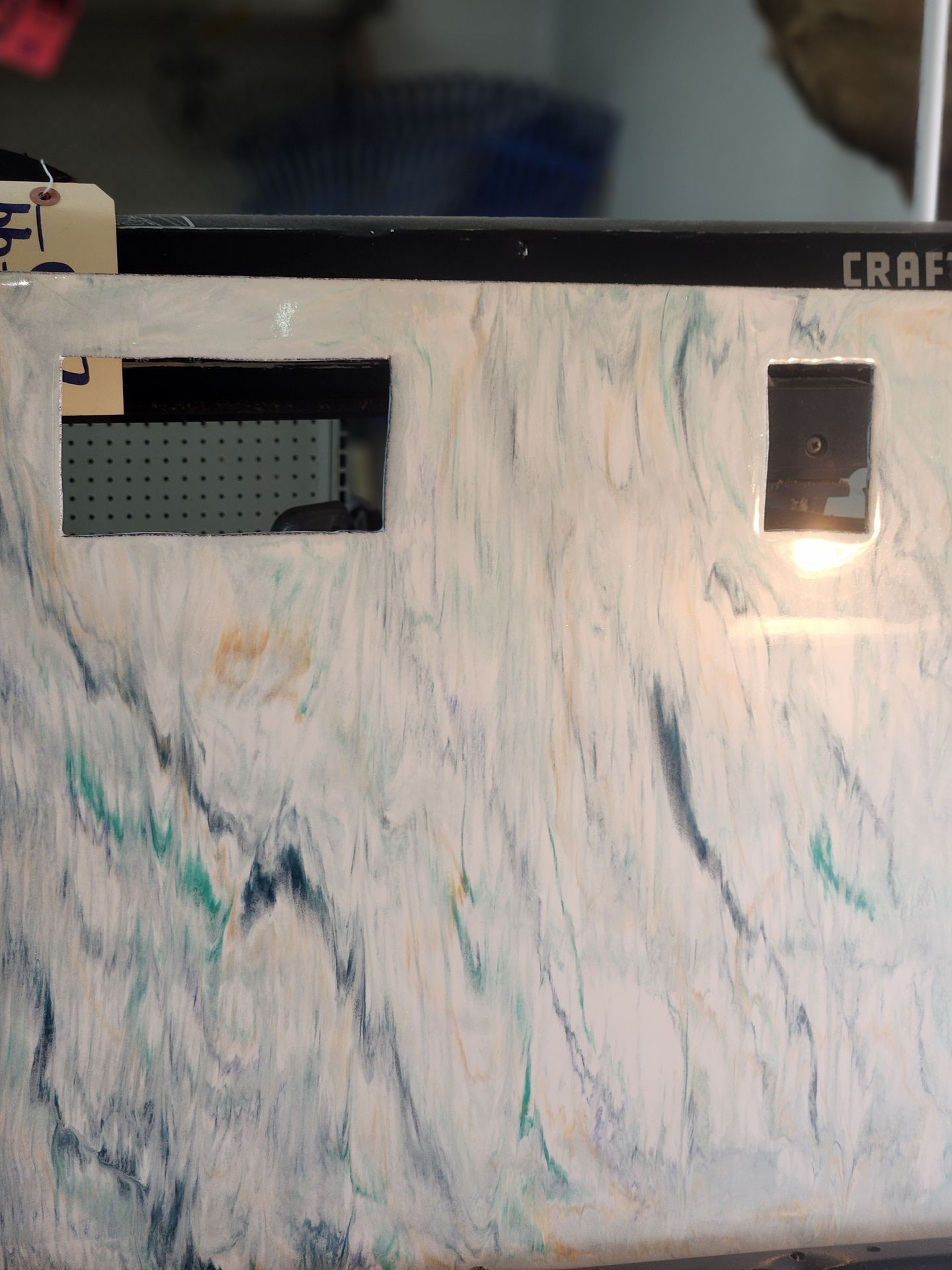 epoxy bcksplash design. 